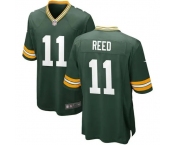 Men's Green Bay Packers #0 Smith Game Green Team Color Football Jersey