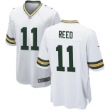 Men's Green Bay Packers #11 Reed Game White Football Jersey