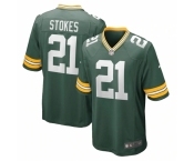 Men's Green Bay Packers #21 Eric Stokes Nike Green 2021 NFL Draft First Round Pick Game Jersey