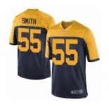 Men's Green Bay Packers #55 Za'Darius Smith Game Navy Blue Alternate Football Jersey