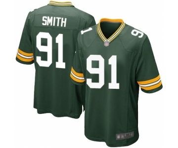 Men's Green Bay Packers #91 Preston Smith Game Green Team Color Football Jersey