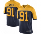 Men's Green Bay Packers #91 Preston Smith Game Navy Blue Alternate Football Jersey