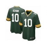 Men's Nike Green Bay Packers #10 Jacob Schum Game Green Team Color NFL Jersey