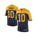 Men's Nike Green Bay Packers #10 Jacob Schum Game Navy Blue Alternate NFL Jersey