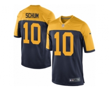 Men's Nike Green Bay Packers #10 Jacob Schum Game Navy Blue Alternate NFL Jersey