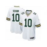 Men's Nike Green Bay Packers #10 Jacob Schum Game White NFL Jersey