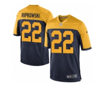 Men's Nike Green Bay Packers #22 Aaron Ripkowski Game Navy Blue Alternate NFL Jersey