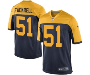 Men's Nike Green Bay Packers #51 Kyler Fackrell Game Navy Blue Alternate NFL Jersey