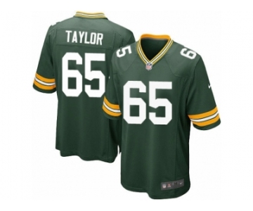 Men's Nike Green Bay Packers #65 Lane Taylor Game Green Team Color NFL Jersey