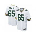 Men's Nike Green Bay Packers #65 Lane Taylor Game White NFL Jersey