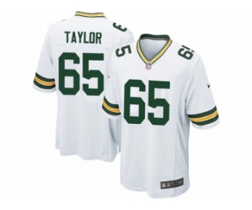 Men's Nike Green Bay Packers #65 Lane Taylor Game White NFL Jersey