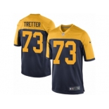 Men's Nike Green Bay Packers #73 JC Tretter Game Navy Blue Alternate NFL Jersey