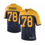 Men's Nike Green Bay Packers #78 Jason Spriggs Game Navy Blue Alternate NFL Jersey