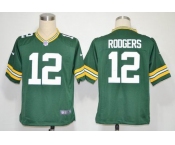 NIKE NFL Jerseys Green Bay Packers 12 Aaron Rodgers Green (Game)