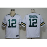 NIKE NFL Jerseys Green Bay Packers 12 Aaron Rodgers white (Game)