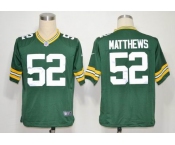 NIKE NFL Jerseys Green Bay Packers 52 Clay Matthews Green (Game)