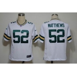 NIKE NFL Jerseys Green Bay Packers 52 Clay Matthews white (Game)