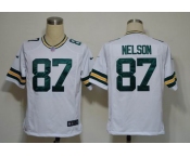 NIKE NFL Jerseys Green Bay Packers 87 Jordy Nelson White (Game)