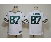 NIKE NFL Jerseys Green Bay Packers 87 Nelson White (Game)