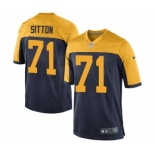 Nike Game Josh Sitton Navy Blue Men's Jersey - Green Bay Packers #71 NFL Alternate