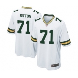 Nike Game Josh Sitton White Men's Jersey - Green Bay Packers #71 NFL Road