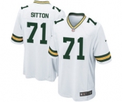 Nike Game Josh Sitton White Men's Jersey - Green Bay Packers #71 NFL Road