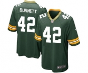 Nike Game Morgan Burnett Green Men's Jersey - Green Bay Packers #42 NFL Home