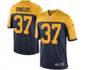 Nike Game Sam Shields Navy Blue Men's Jersey - Green Bay Packers #37 NFL Alternate