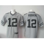 nike nfl jerseys green bay packers #12 rodgers gray[game]