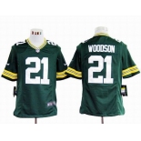 nike nfl jerseys green bay packers #21 woodson green[game]