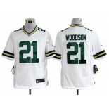 nike nfl jerseys green bay packers #21 woodson white[game]