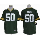 nike nfl jerseys green bay packers #50 hawk green[game]