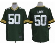 nike nfl jerseys green bay packers #50 hawk green[game]