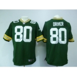 nike nfl jerseys green bay packers #80 driver green[game]