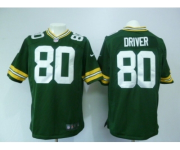 nike nfl jerseys green bay packers #80 driver green[game]