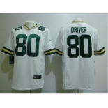 nike nfl jerseys green bay packers #80 driver white[game]