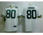 nike nfl jerseys green bay packers #80 driver white[game]