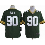 nike nfl jerseys green bay packers #90 raji green[game]