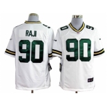 nike nfl jerseys green bay packers #90 raji white[game]