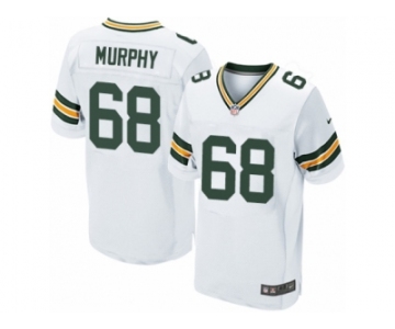 Men Nike Green Bay Packers #68 Kyle Murphy Elite White NFL Jersey