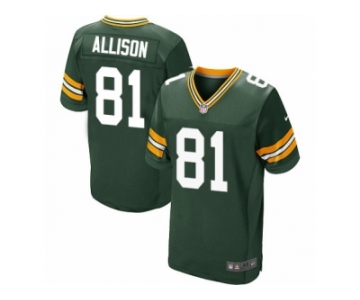 Men Nike Green Bay Packers #81 Geronimo Allison Elite Green Team Color NFL Jersey