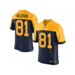 Men Nike Green Bay Packers #81 Geronimo Allison Elite Navy Blue Alternate NFL Jersey