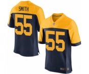 Men's Green Bay Packers #55 Za'Darius Smith Elite Navy Blue Alternate Football Jersey