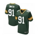 Men's Green Bay Packers #91 Preston Smith Elite Green Team Color Football Jersey