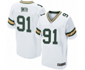 Men's Green Bay Packers #91 Preston Smith Elite White Football Jersey