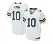 Men's Nike Green Bay Packers #10 Jacob Schum Elite White NFL Jersey