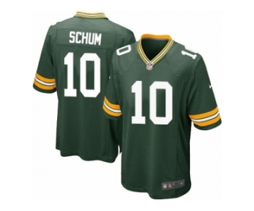 Men's Nike Green Bay Packers #10 Jacob Schum Game Green Team Color NFL Jersey