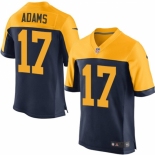 Men's Nike Green Bay Packers #17 Davante Adams Elite Navy Blue Alternate NFL Jersey