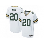 Men's Nike Green Bay Packers #20 Kevin King Elite White NFL Jersey