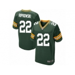 Men's Nike Green Bay Packers #22 Aaron Ripkowski Elite Green Team Color NFL Jersey